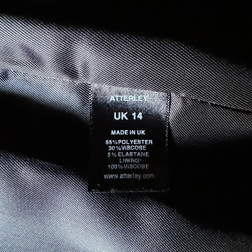 Atterley Belted Blazer, & Wide Leg Pants Black UK14 US10 - Picture 6 of 7